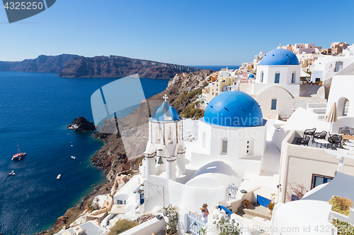 Image of Traditional greek village of Oia, Santorini island, Greece.