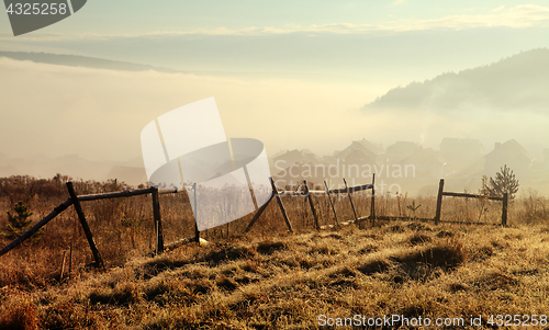 Image of fog in Carpathians
