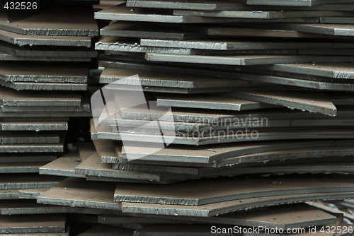 Image of Stack of steel plates