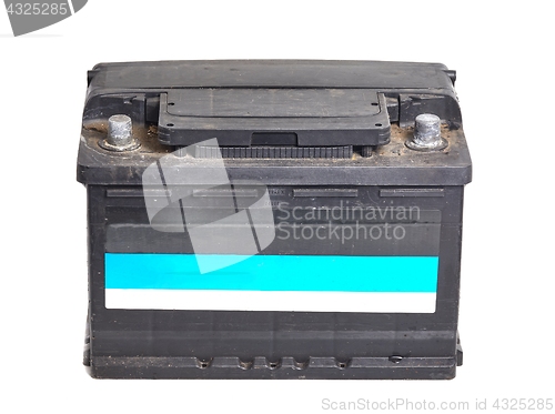 Image of Car battery on white