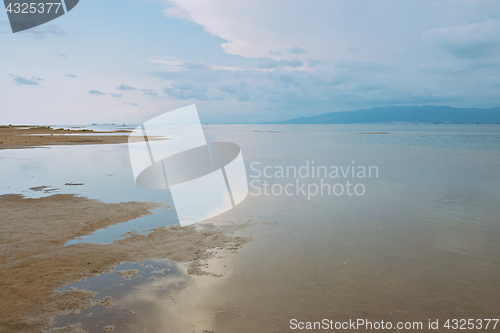 Image of Calm sea and sunset