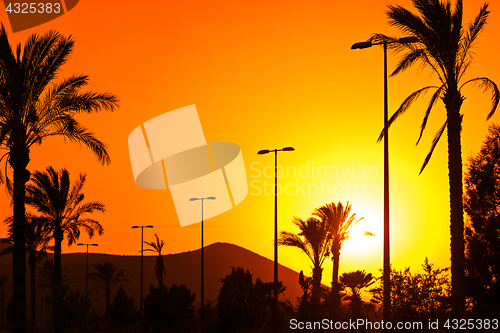 Image of Orange Andalusian sunset