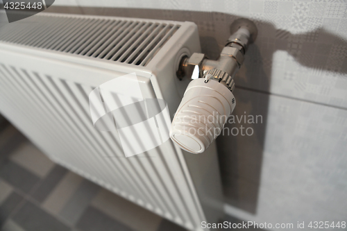 Image of white heating radiator 