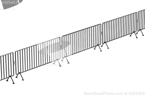 Image of Crowd control fence