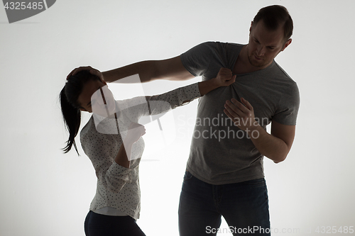 Image of angry couple having fight