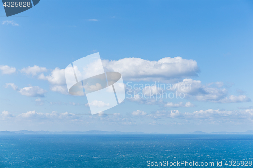 Image of Seascape and blue sky