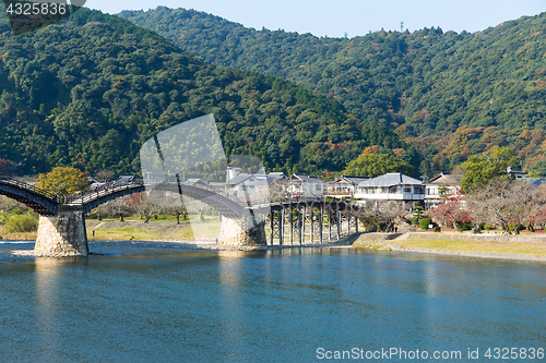 Image of Traditional Kintai Bridge in Japan