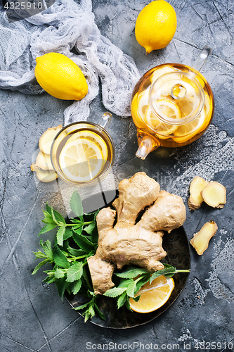 Image of ginger, mint and tea