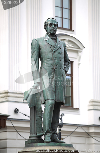 Image of Statue of Nils Ericson in front of Stockholm Central Station and