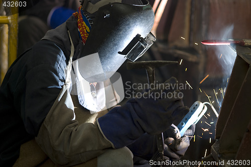 Image of Welder at work