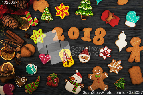 Image of Gingerbreads for new 2018 years