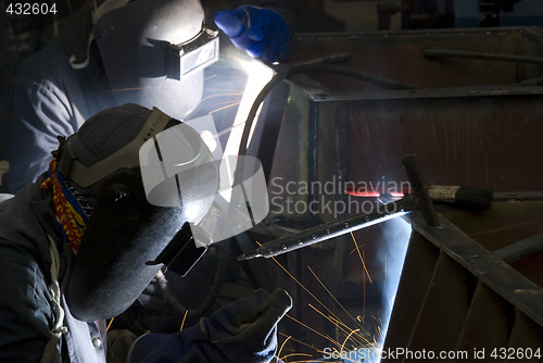 Image of Two welders at work