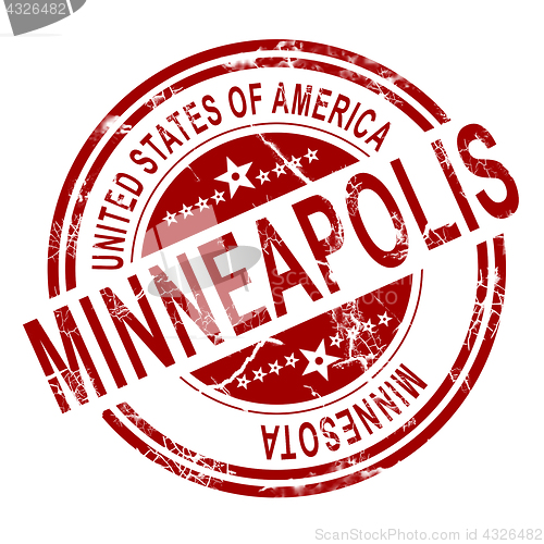 Image of Minneapolis stamp with white background