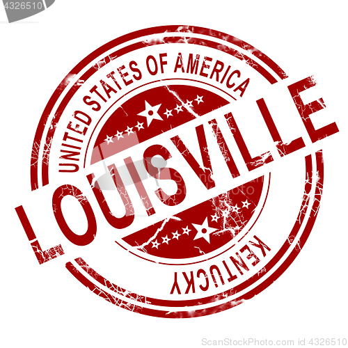 Image of Louisville stamp with white background