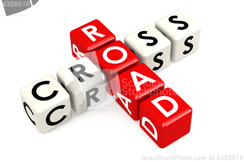 Image of Cross road buzzword in red and white