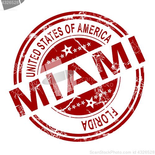 Image of Miami stamp with white background