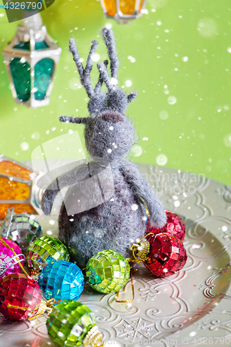 Image of Christmas elk and toys