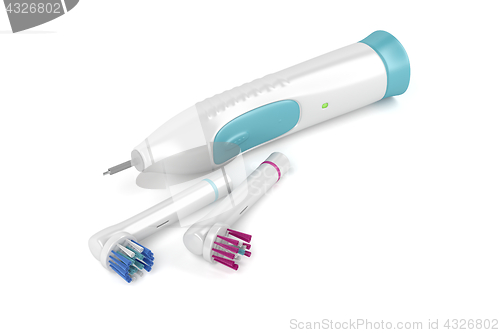 Image of Electric toothbrush on white