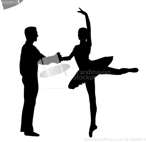 Image of Couple ballet dancers