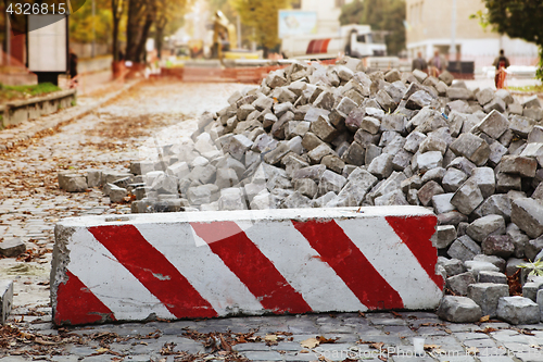 Image of repair of the ancient European road