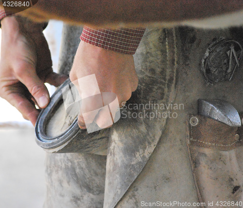 Image of Male farrier.