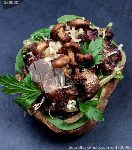 Image of Crostini with Mushrooms Chanterelles