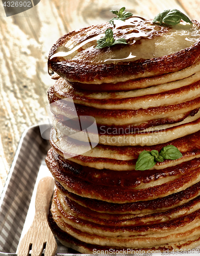 Image of Pancakes with Honey