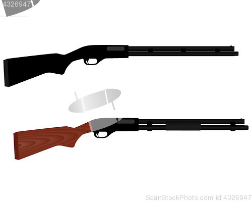 Image of two rifles for hunting