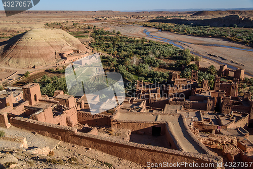 Image of Kasbah Ait Benhaddou in the Atlas Mountains of Morocco