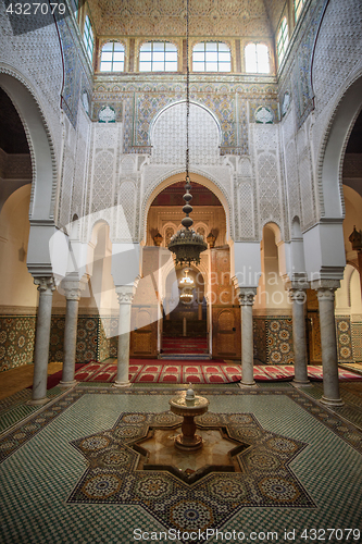 Image of Mausoleum of Moulay Idris in Meknes, Morocco.