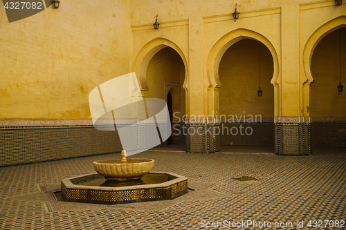 Image of Mausoleum of Moulay Idris in Meknes, Morocco.