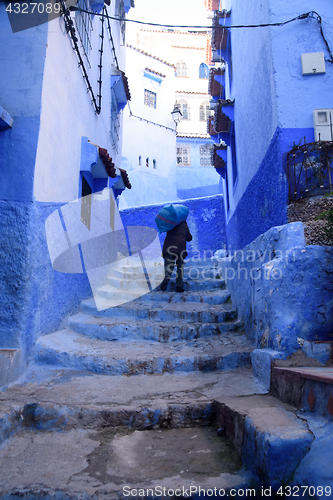 Image of Chefchaouen, the blue city in the Morocco.