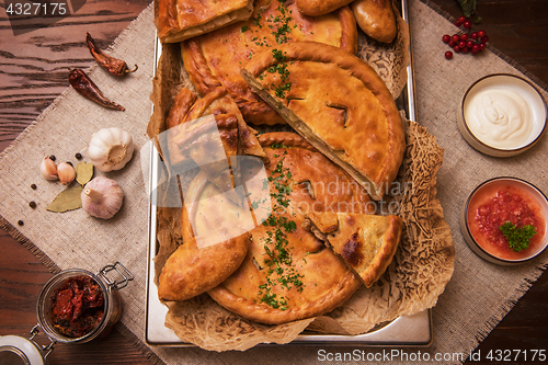 Image of Different pies composition