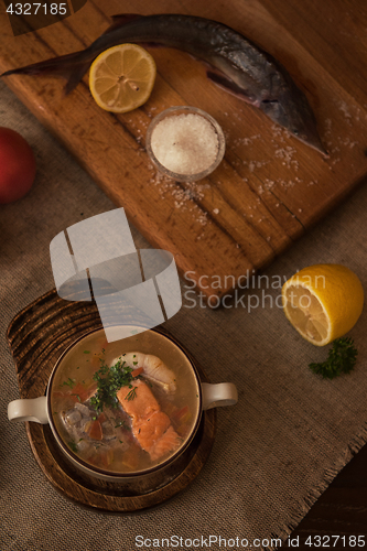 Image of fish soup composition