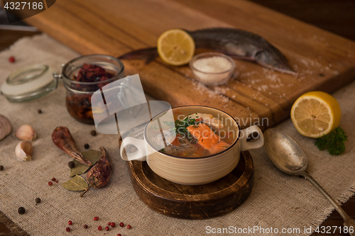 Image of fish soup composition