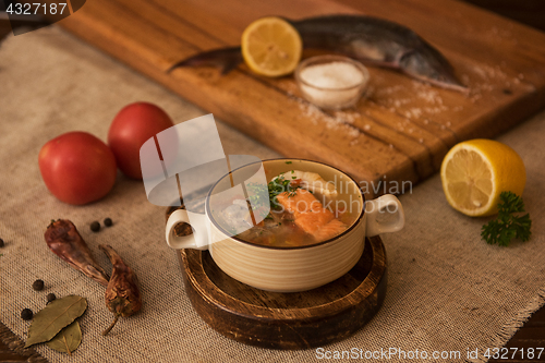 Image of fish soup composition