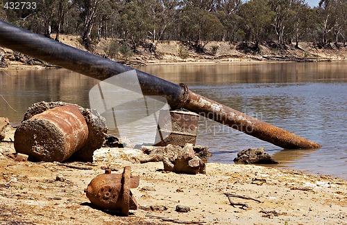 Image of river pollution