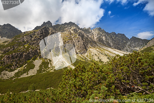 Image of Admiring the beauty of rocky Tatra mountains