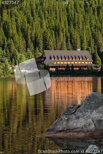 Image of Popradske pleso lake valley in Tatra Mountains, Slovakia, Europe