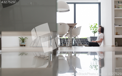 Image of man enjoying relaxing lifestyle