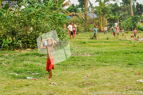 Image of Boy in greenery in Nepal