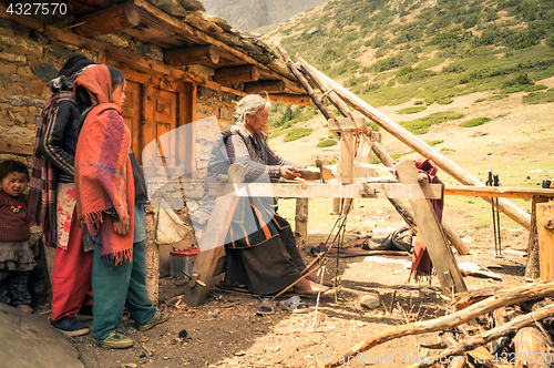 Image of Working outside in Nepal