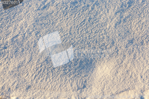 Image of Photo of snow, close-up