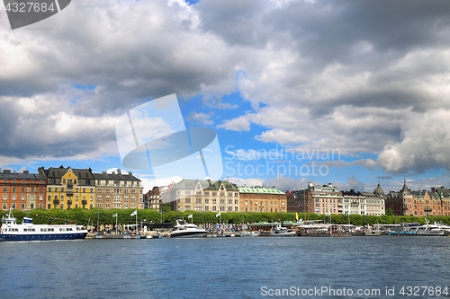 Image of STOCKHOLM, SWEDEN - AUGUST 20, 2016: Many people walk and visit 