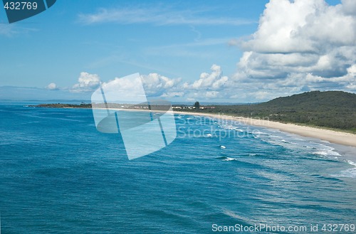 Image of tropical beach coastline