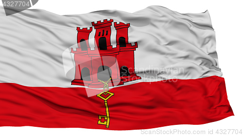 Image of Isolated Gibraltar Flag