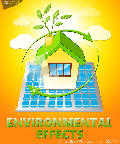 Image of Environmental Effects Displays Ecology Effect 3d Illustration