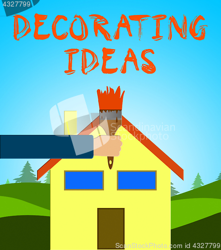 Image of Decorating Ideas Means Decoration Advice 3d Illustration