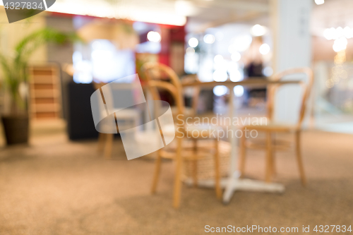 Image of Blur view of restaurant