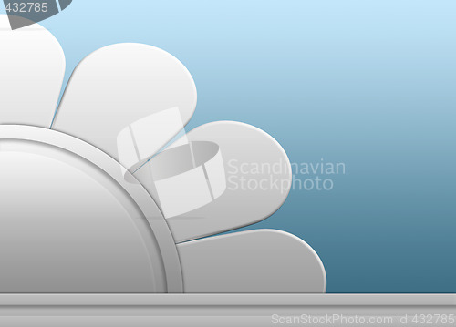 Image of abstract metal flower
